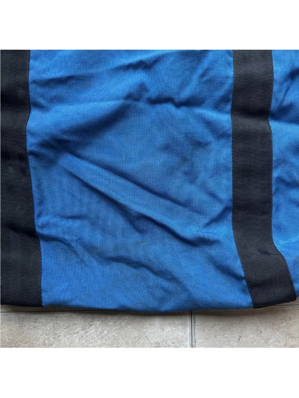 Vintage 80s 90s Eastpak Blue Canvas Duffel Bag USA Large Bag READ 34